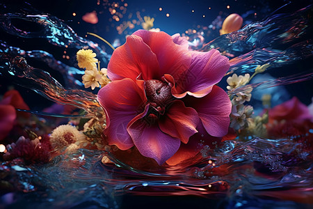 鲜艳红色花朵鲜艳的花朵设计图片