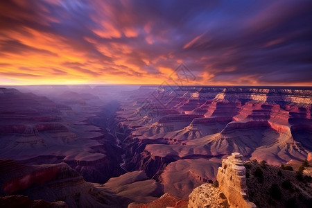 大峡谷日落风景图片