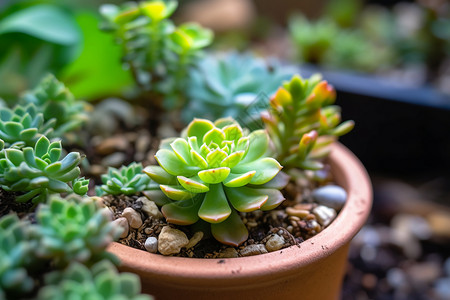 多肉植物背景图片