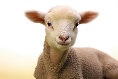 绵羊的羊毛背景图片