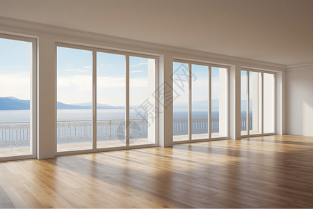 海景阳台的落地窗设计图片