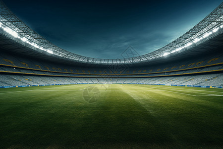 灯光足球场现代化的足球场背景