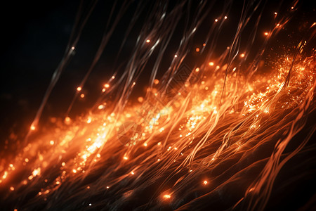 火焰火花效果元素抽象光感背景设计图片