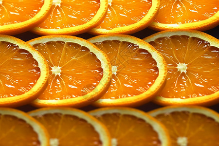 水果橙片背景背景图片