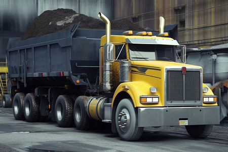 运输燃料运煤的卡车设计图片