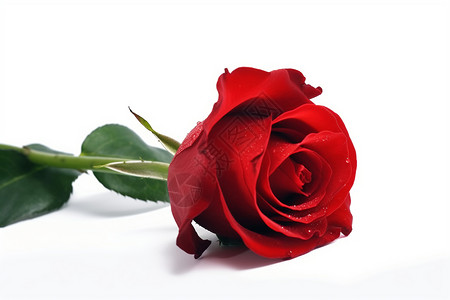 丰盈饱满的红玫瑰图片