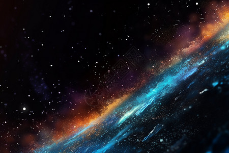 多彩的银河系背景图片