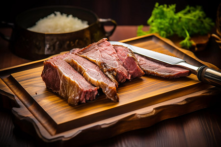 餐饮业羊肉背景图片