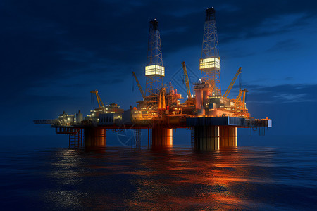 钻探石油开采的石油设计图片