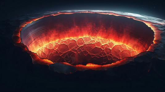 火山地热燃料的能量设计图片