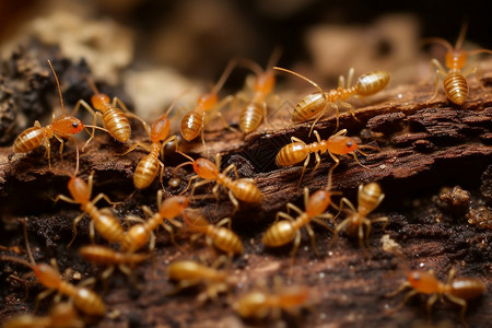 残暴的白蚁蚂蚁洞白蚁菌高清图片