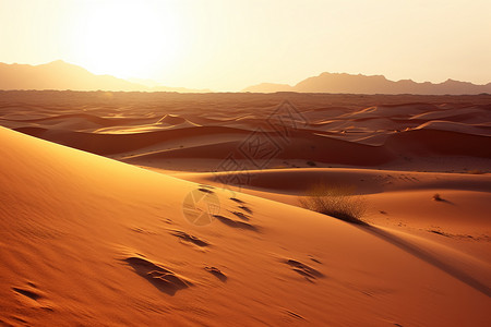 沙尘沙漠丘陵背景