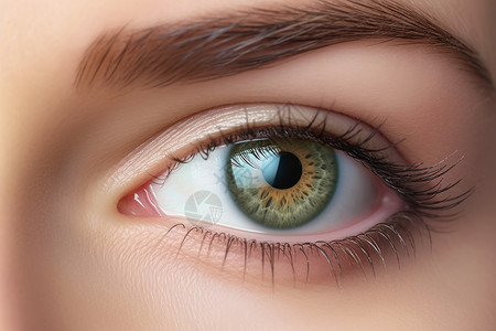 棕色眼睛女性放大的瞳孔设计图片