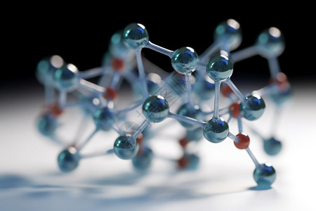 立体分子模型背景图片