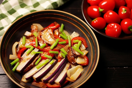 青椒炒肉中国菜图片
