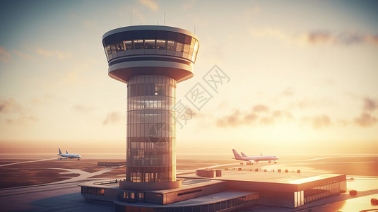 机场控制塔飞机控制塔设计图片