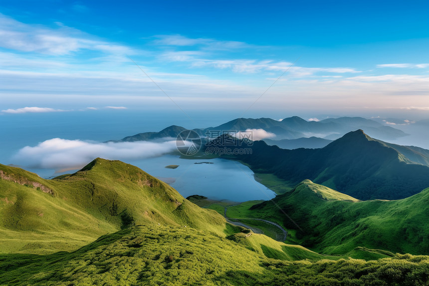 玉山岛的自然景观图片