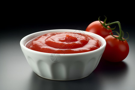 新鲜的番茄酱背景图片