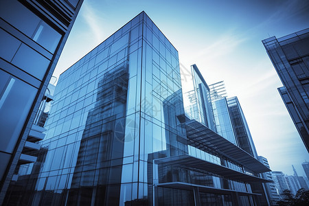 高端企业集团宣传画册玻璃墙的企业大楼设计图片
