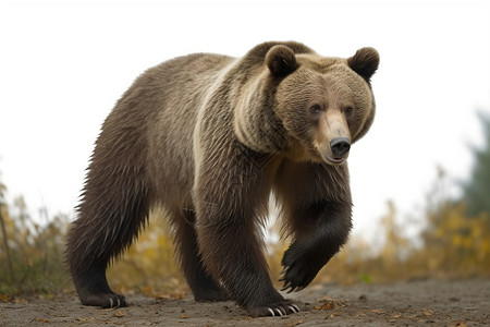 棕熊的特写镜头高清图片