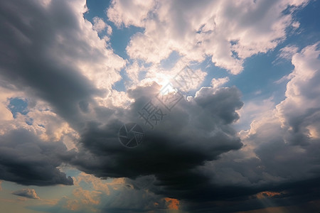雨层云的自然现象图片