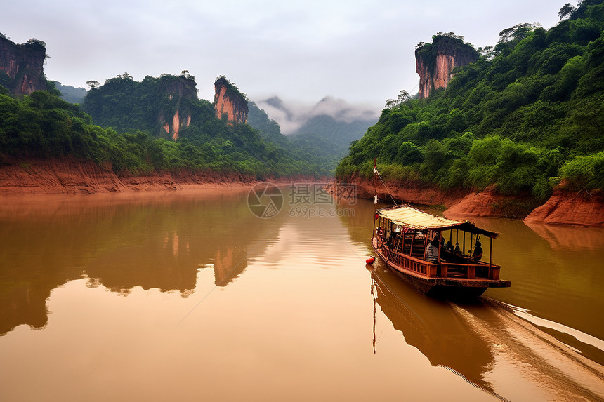 壮观的丹霞山地貌图片