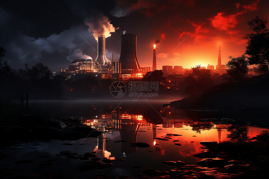 大型工业焚烧厂图片