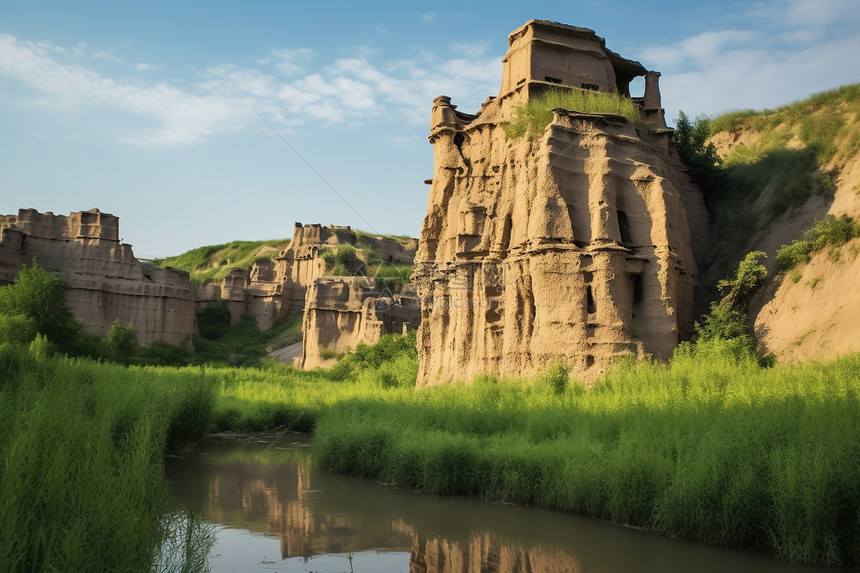 黄土高原自然景观图片