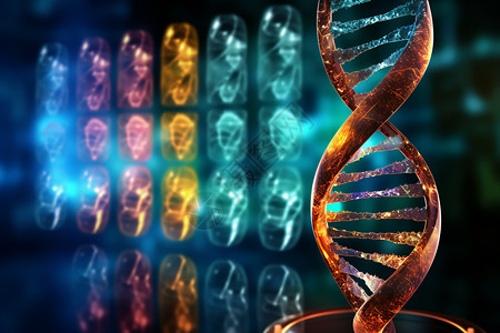 生物学DNA链的概念图图片