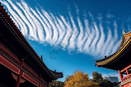 中国风的历史古代建筑背景图片