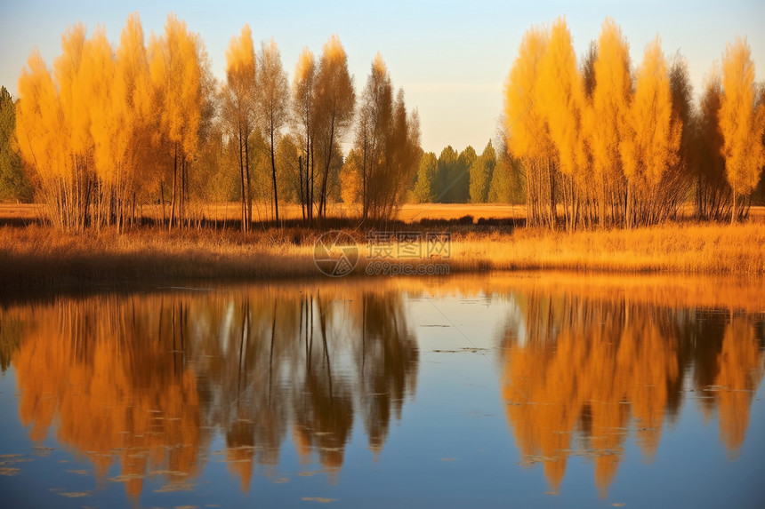 秋天乌兰布通风景图片