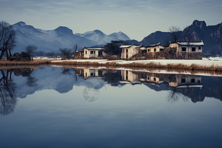 乡村的唯美风景图片