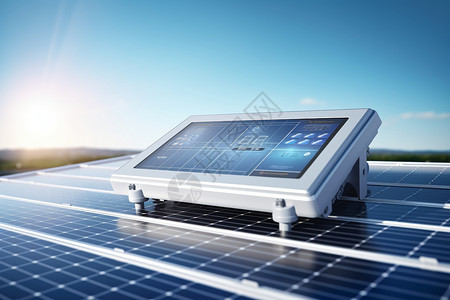太阳能监控示太阳能光伏设备设计图片