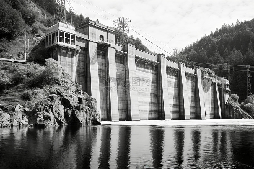 历史悠久的水电大坝图片