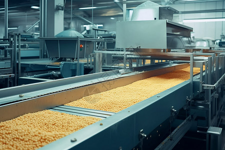 食品生产素材现代食品工厂背景