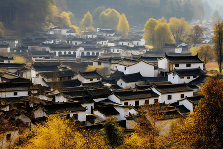 乡村建筑风景图片