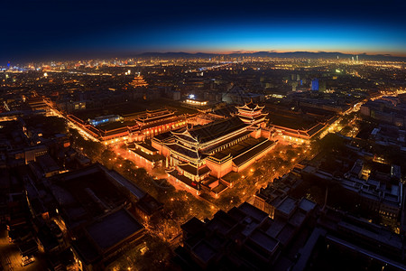 夜晚的城市背景图片