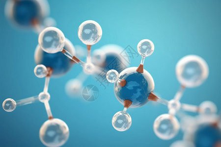 3d分子结构背景图片