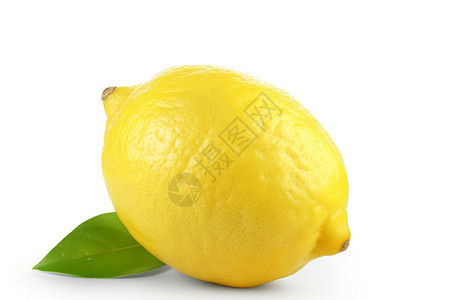 白色背景下的水果白色背景下的柠檬背景
