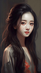 顺滑如丝柔美的造型插画