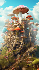 幻想的童话城堡，图片