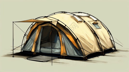 野营帐篷设计图:背景图片