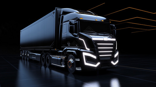 工业建造运输货物的卡车设计图片