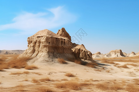沙漠上的沙丘图片
