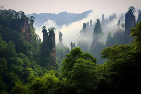 美丽的山脉背景图片