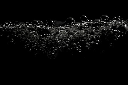 黑色漂浮气泡碳酸饮料的气泡设计图片