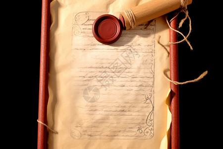 契约历史古董信件设计图片