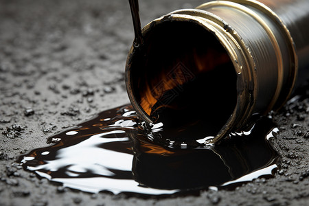 原油市场行情室外的油井原油背景