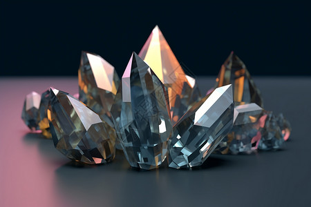 美丽的水晶矿石背景图片