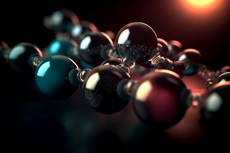 化学分子结构背景图片